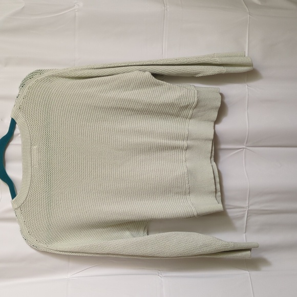 Prologue Small Sweater Pullover Mint Green Knit Stretch L/S Cotton - Picture 4 of 4